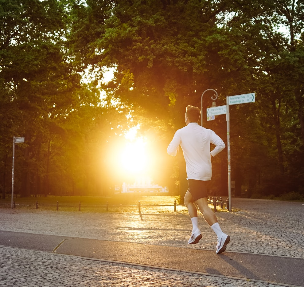  a man running